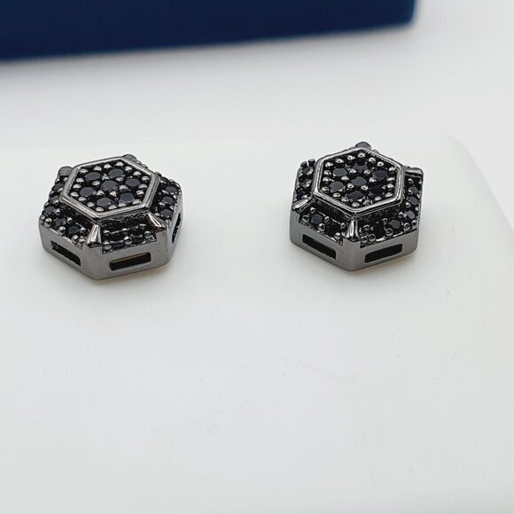 "925 Sterling Silver Plated CZ Earrings, EVBRS480 - Picture 8 of 9